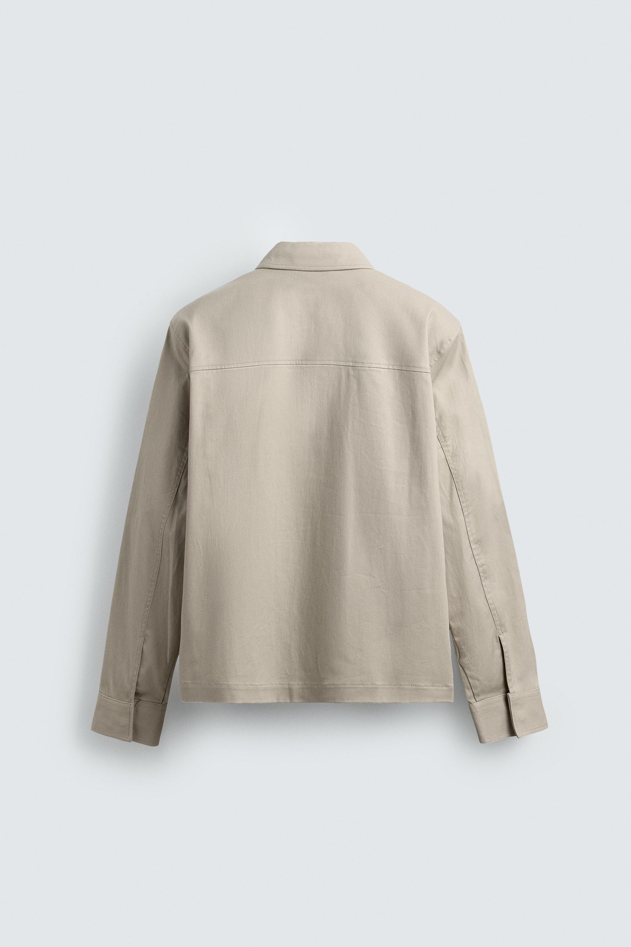 REGULAR FIT OVERSHIRT WITH POCKETS
